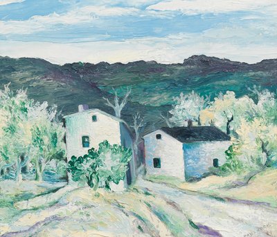 Bergdorp door Gregor Perusek